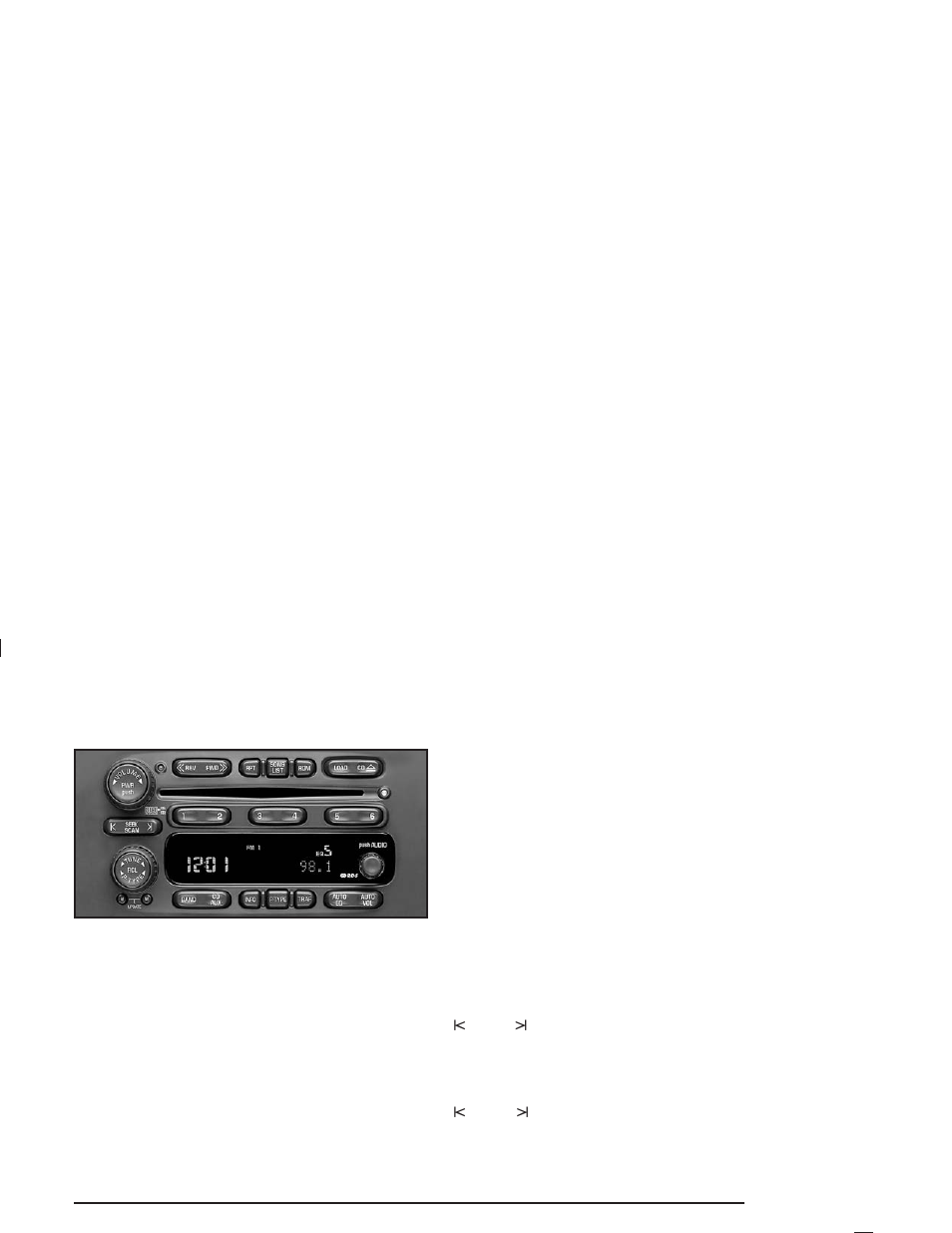 Radio with six-disc cd, Playing the radio, Finding a station | GMC 2004 Savana User Manual | Page 183 / 398