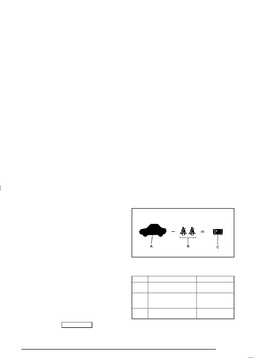 Steps for determining correct load limit, Loading your vehicle | GMC 2004 Savana User Manual | Page 229 / 398