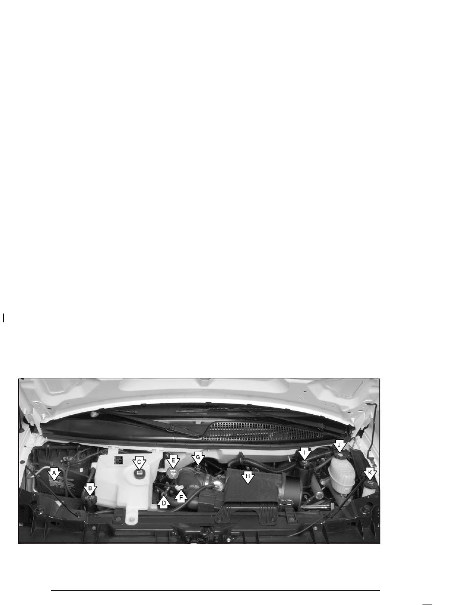 Engine compartment overview, Engine compartment overview -12 | GMC 2004 Savana User Manual | Page 258 / 398