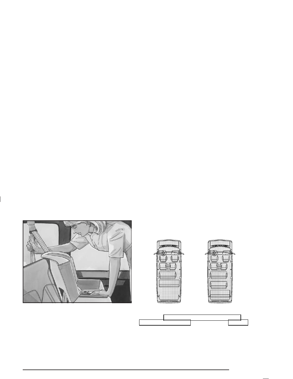 Securing a child restraint in a center, Seat position (2nd row) -59 | GMC 2004 Savana User Manual | Page 65 / 398