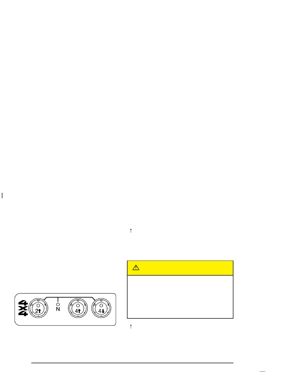 Four-wheel drive, Four-wheel drive -26, Caution | GMC 2004 Canyon User Manual | Page 106 / 420