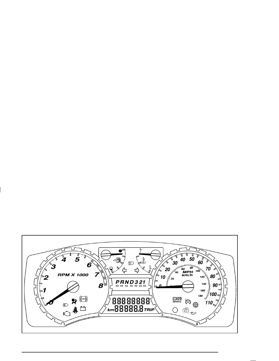 Instrument panel cluster, Instrument panel cluster -23, Instrument panel | Cluster | GMC 2004 Canyon User Manual | Page 147 / 420