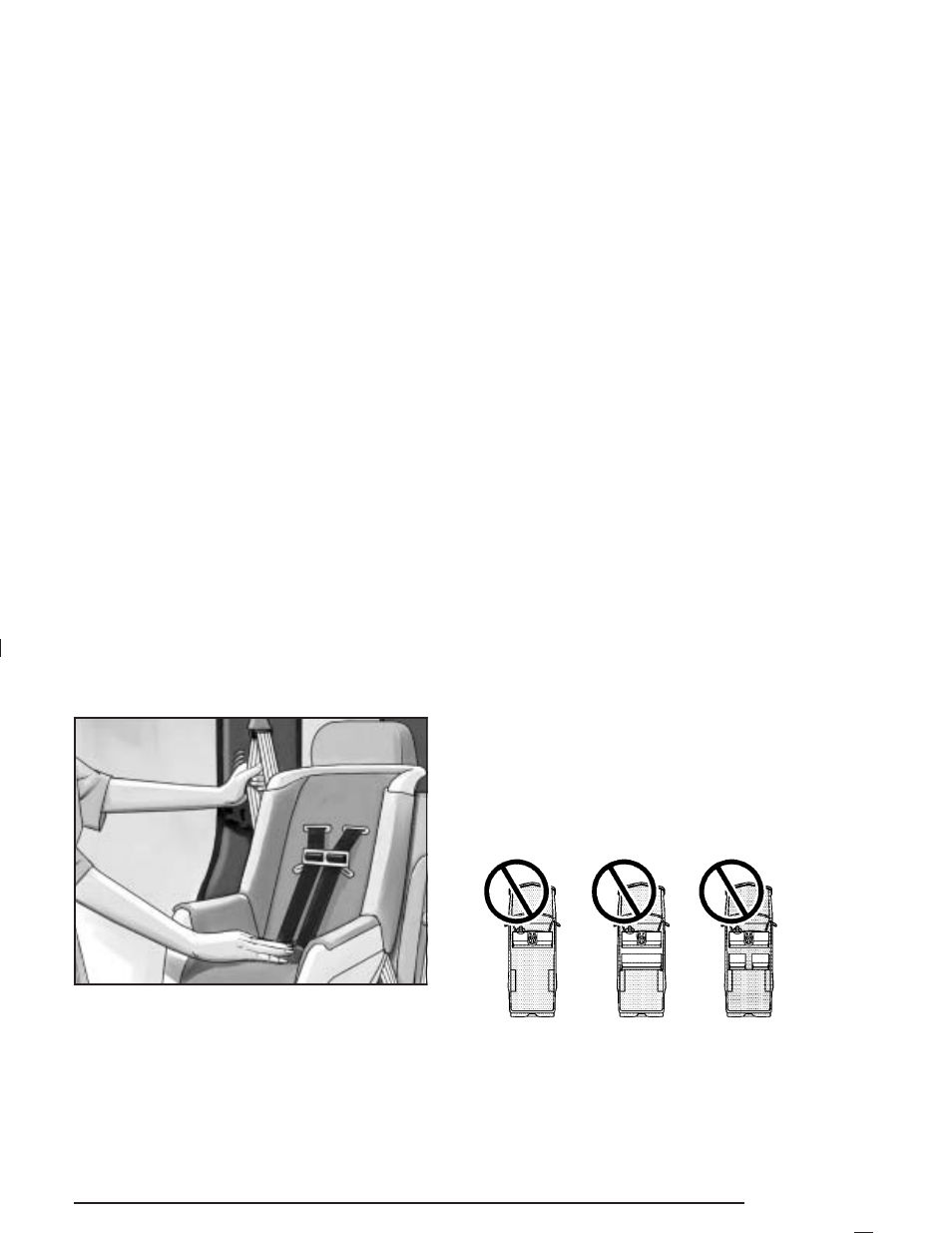 Securing a child restraint in the center, Front seat position -53 | GMC 2004 Canyon User Manual | Page 59 / 420