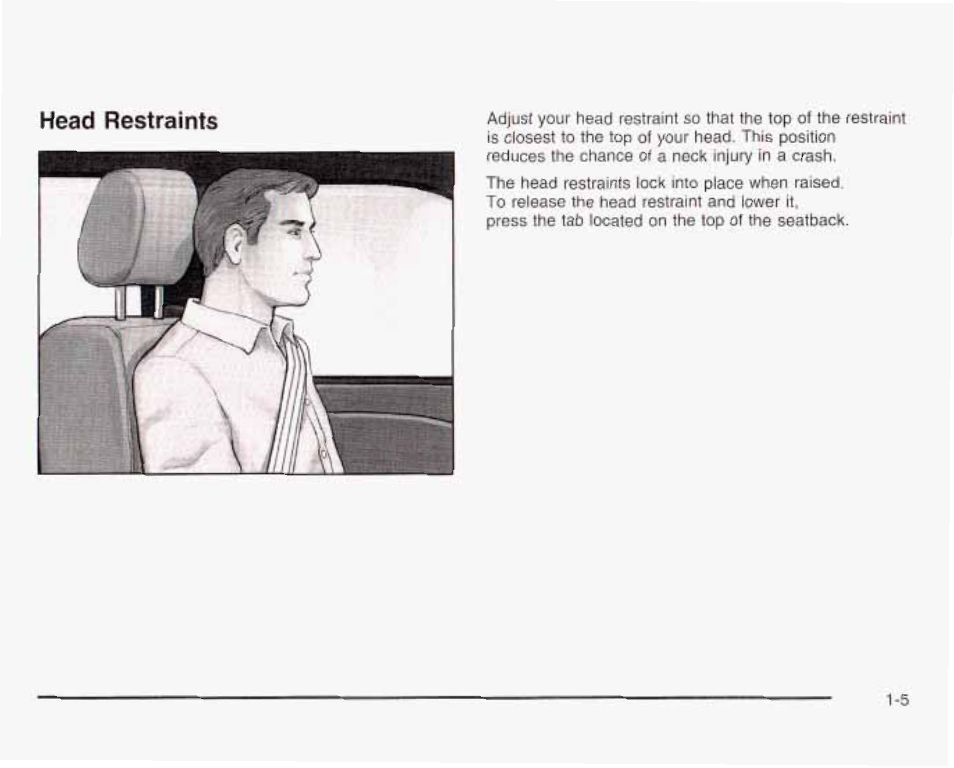 Head restraints | GMC 2003 Envoy User Manual | Page 12 / 458