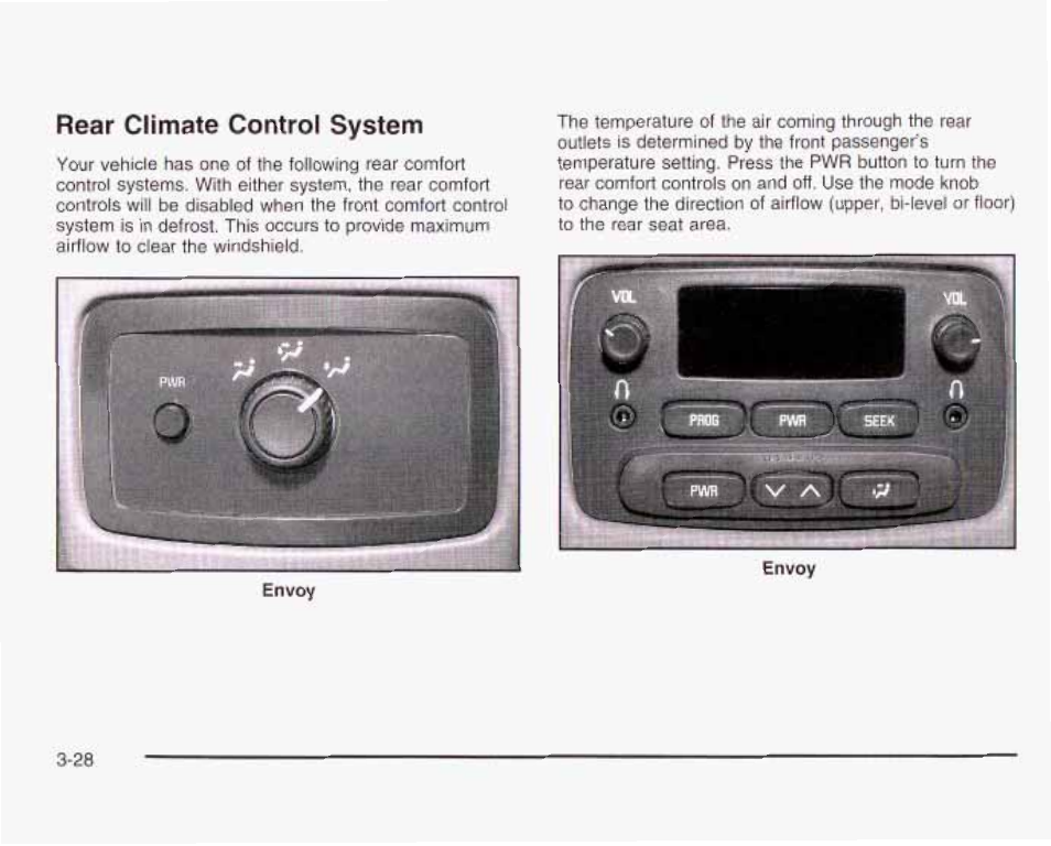 Rear climate control system | GMC 2003 Envoy User Manual | Page 153 / 458