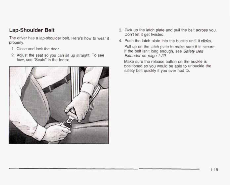 Lap-shouider belt | GMC 2003 Envoy User Manual | Page 22 / 458