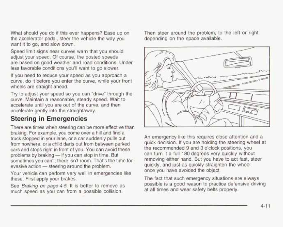 Steering in emergencies | GMC 2003 Envoy User Manual | Page 244 / 458