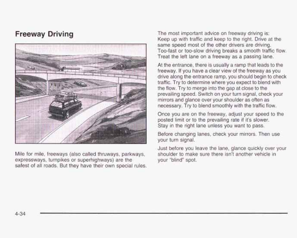 Freeway driving | GMC 2003 Envoy User Manual | Page 267 / 458