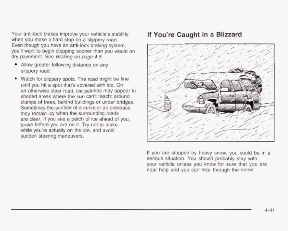 If you’re caught in a blizzard | GMC 2003 Envoy User Manual | Page 274 / 458