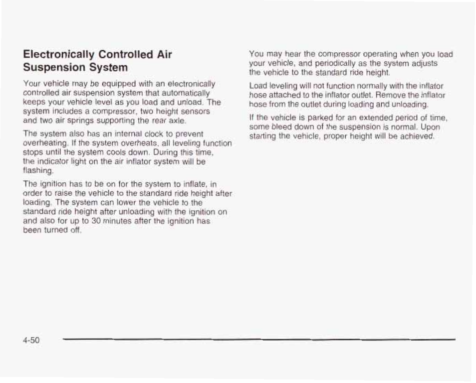 Electronically controlled air suspension system | GMC 2003 Envoy User Manual | Page 283 / 458