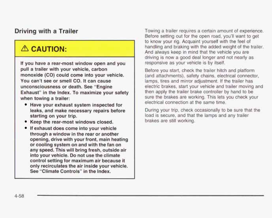 Driving with a traiter | GMC 2003 Envoy User Manual | Page 291 / 458