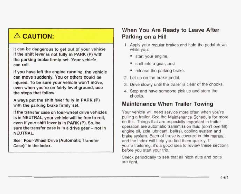 Maintenance when trailer towing | GMC 2003 Envoy User Manual | Page 294 / 458