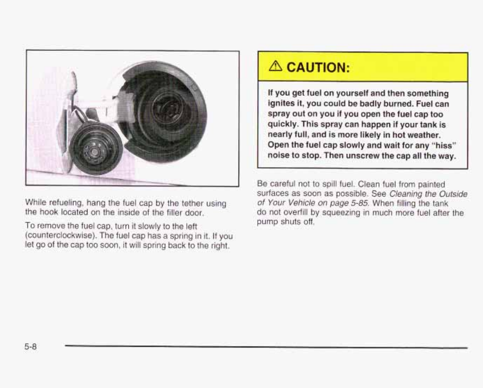 A caution | GMC 2003 Envoy User Manual | Page 303 / 458