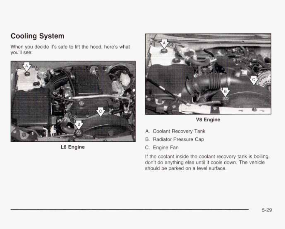 Cooling system, Cooling system -29 | GMC 2003 Envoy User Manual | Page 324 / 458