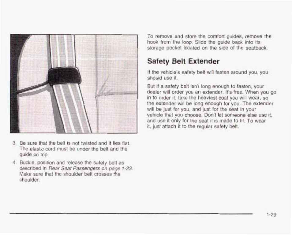 Safety beft extender | GMC 2003 Envoy User Manual | Page 36 / 458