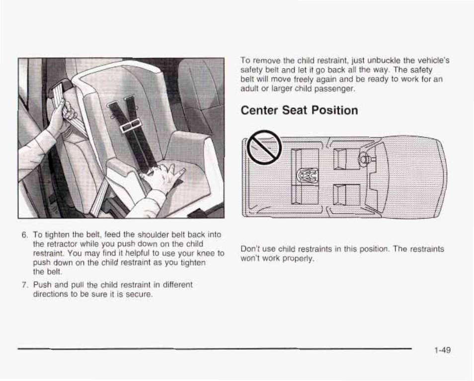 Center seat position | GMC 2003 Envoy User Manual | Page 56 / 458