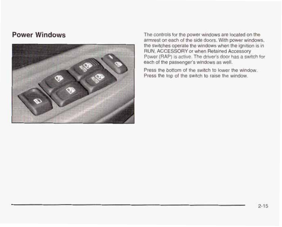 Power windows | GMC 2003 Envoy User Manual | Page 84 / 458