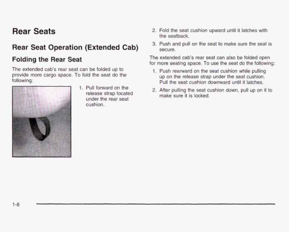 Rear seats | GMC 2003 Sierra User Manual | Page 15 / 556