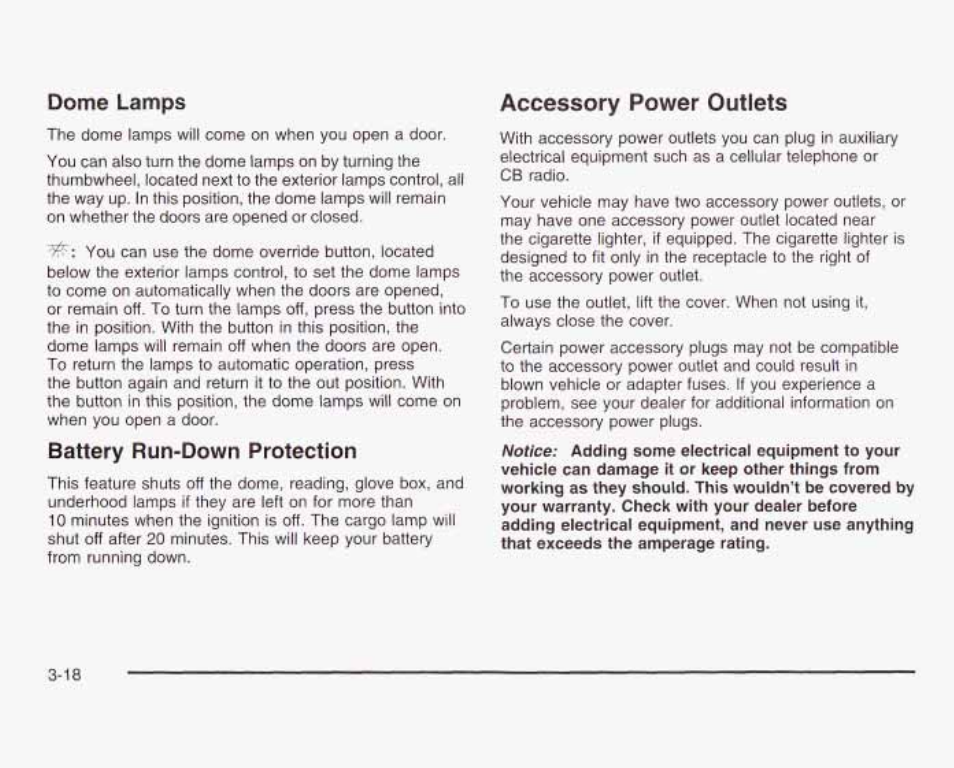 Accessory power outlets | GMC 2003 Sierra User Manual | Page 173 / 556