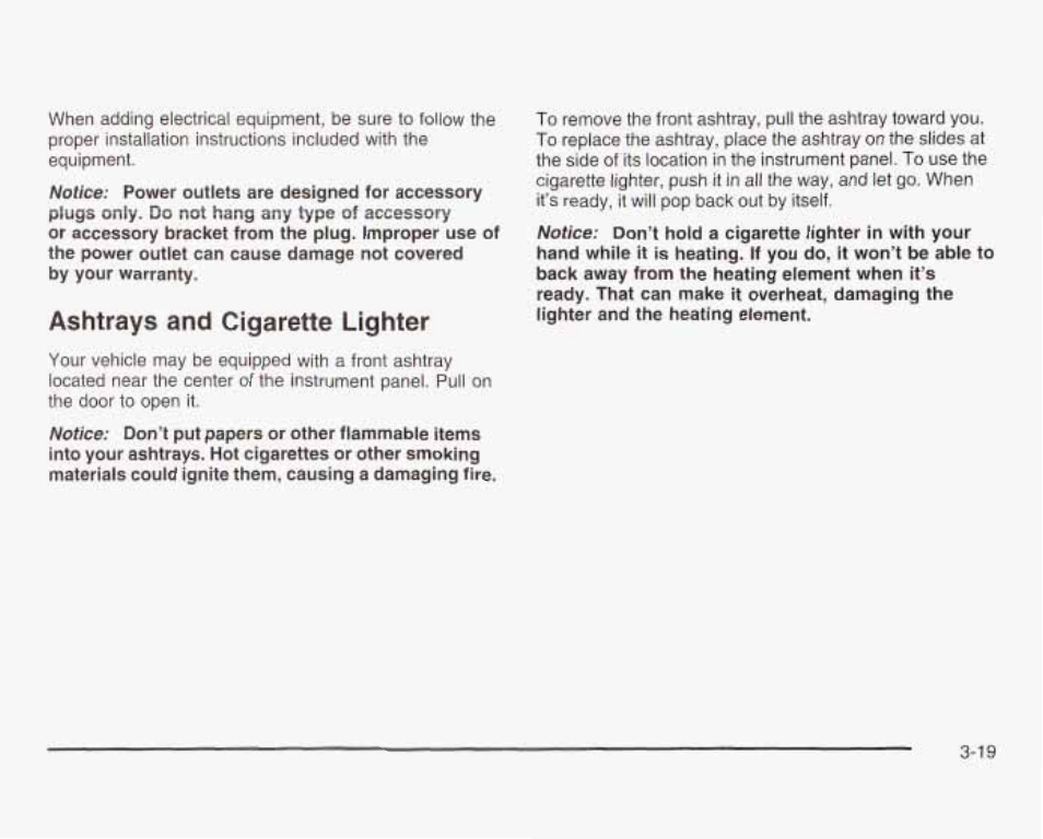 Ashtrays and cigarette lighter | GMC 2003 Sierra User Manual | Page 174 / 556