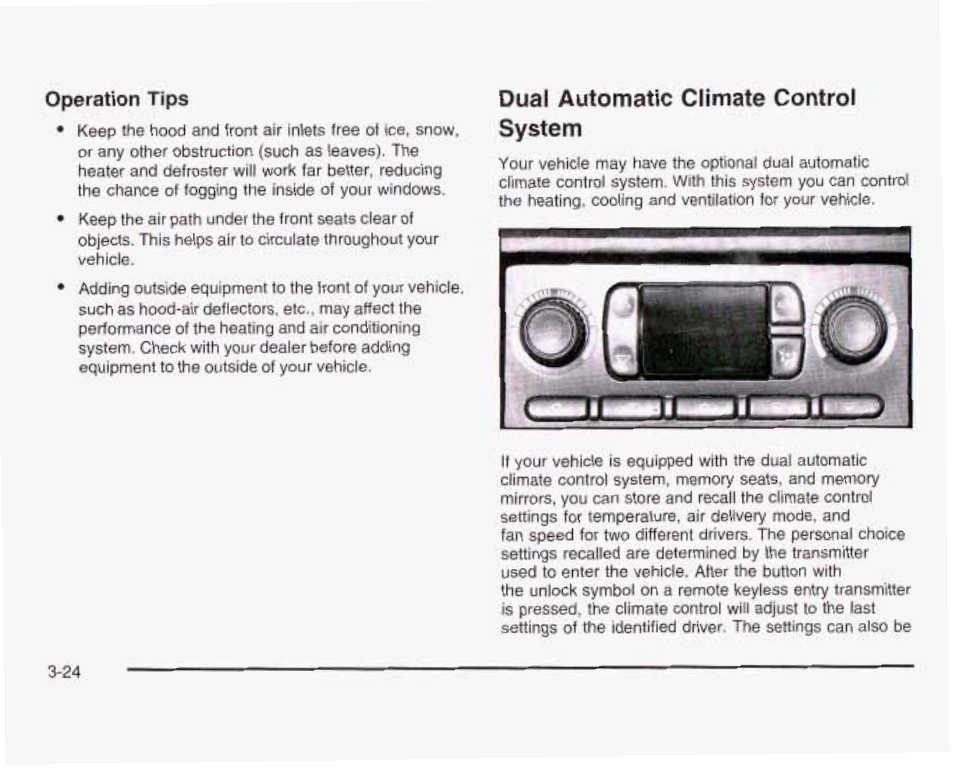 Dual automatic climate control system | GMC 2003 Sierra User Manual | Page 179 / 556