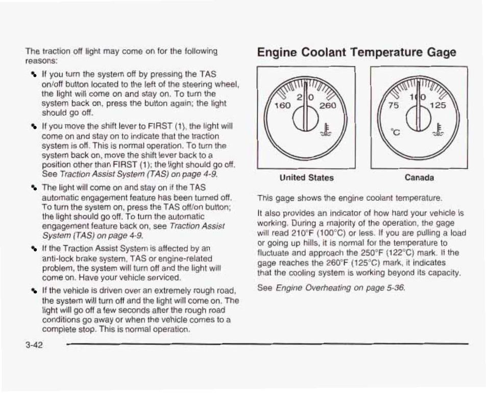 Engine coolant temperature gage | GMC 2003 Sierra User Manual | Page 197 / 556