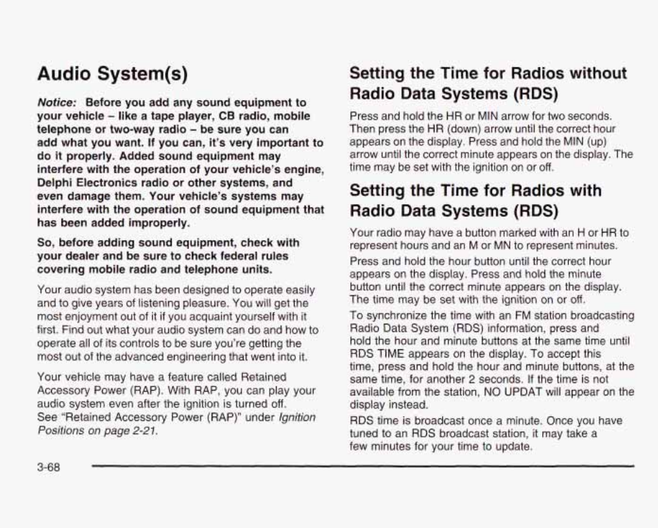 Audio system(s) | GMC 2003 Sierra User Manual | Page 223 / 556