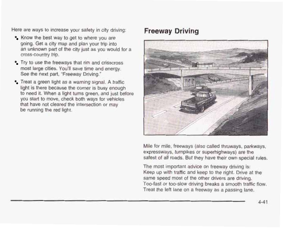 Freeway driving | GMC 2003 Sierra User Manual | Page 322 / 556