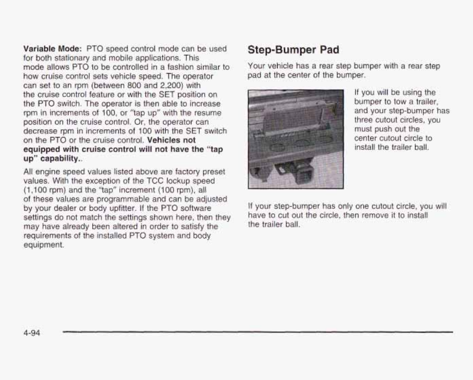 Step-bum per pad | GMC 2003 Sierra User Manual | Page 375 / 556