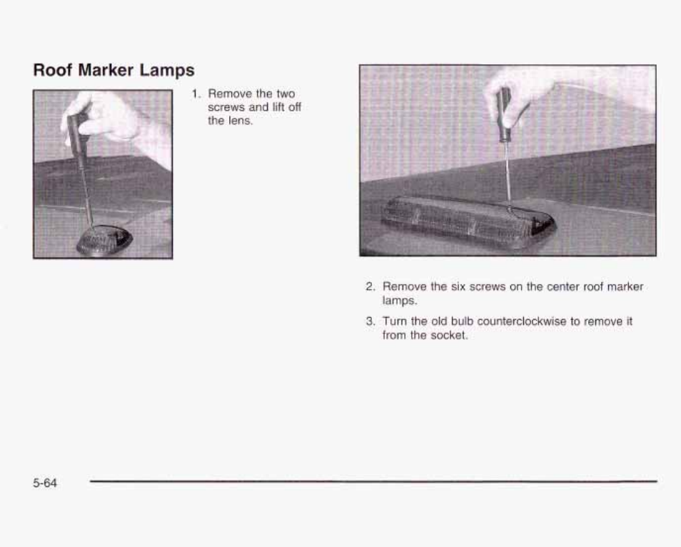 Roof marker lamps | GMC 2003 Sierra User Manual | Page 439 / 556