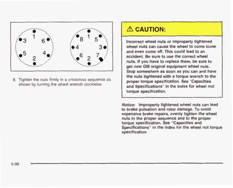 Д caution | GMC 2003 Sierra User Manual | Page 473 / 556