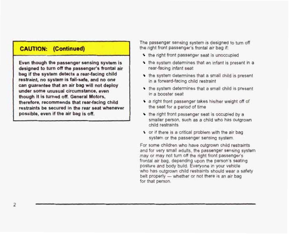 Cautioni (contîiim«d) | GMC 2003 Sierra User Manual | Page 537 / 556