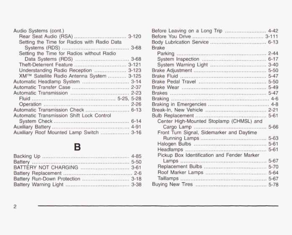 GMC 2003 Sierra User Manual | Page 539 / 556