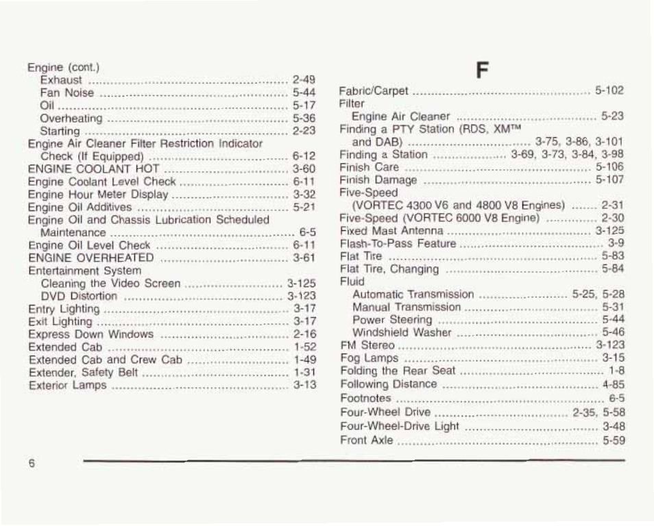 GMC 2003 Sierra User Manual | Page 543 / 556