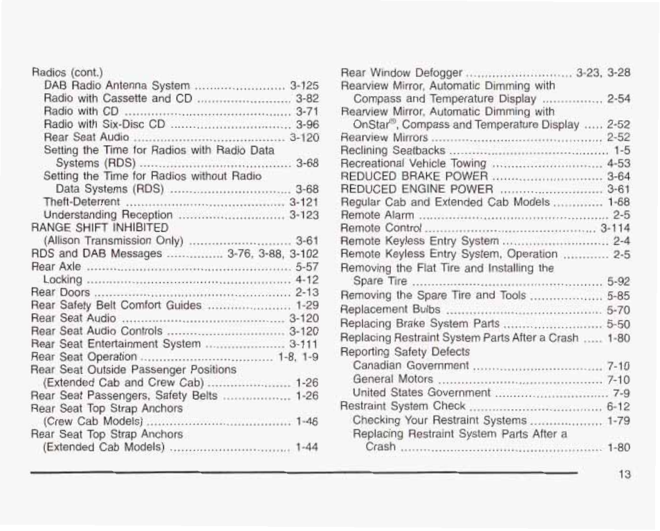 GMC 2003 Sierra User Manual | Page 550 / 556