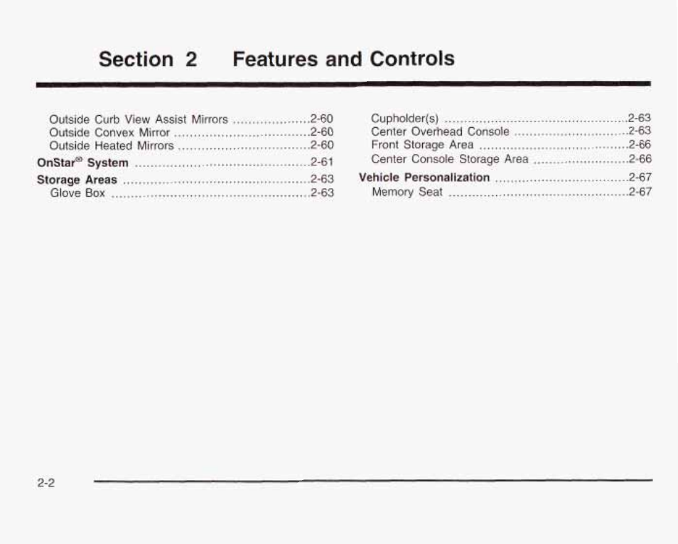 Section 2 features and controls | GMC 2003 Sierra User Manual | Page 89 / 556