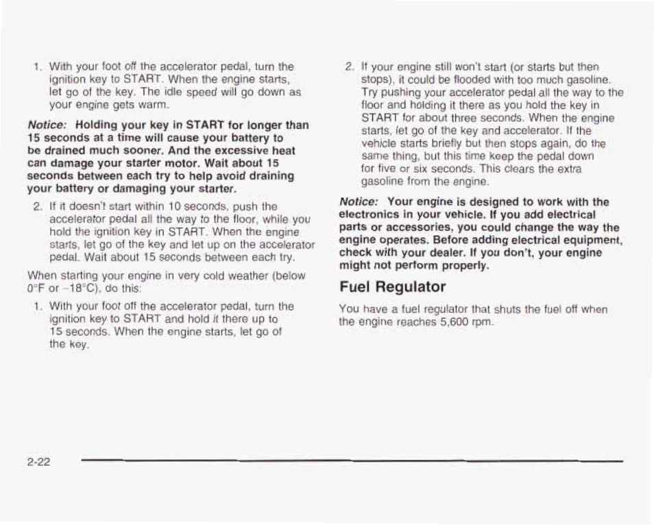 Fuel regulator | GMC 2003 Savana User Manual | Page 105 / 400