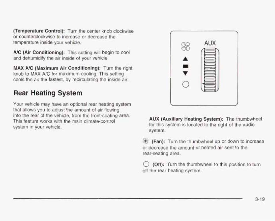 Rear heating system | GMC 2003 Savana User Manual | Page 140 / 400