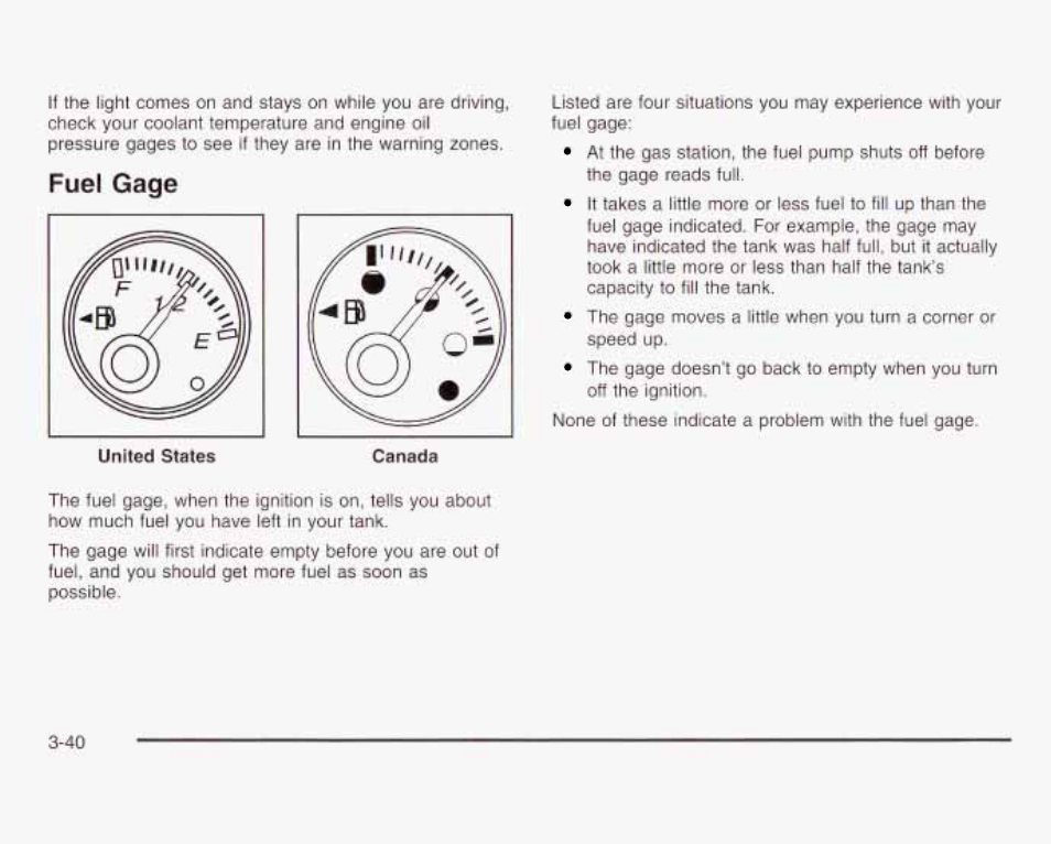 Fuel gage | GMC 2003 Savana User Manual | Page 161 / 400