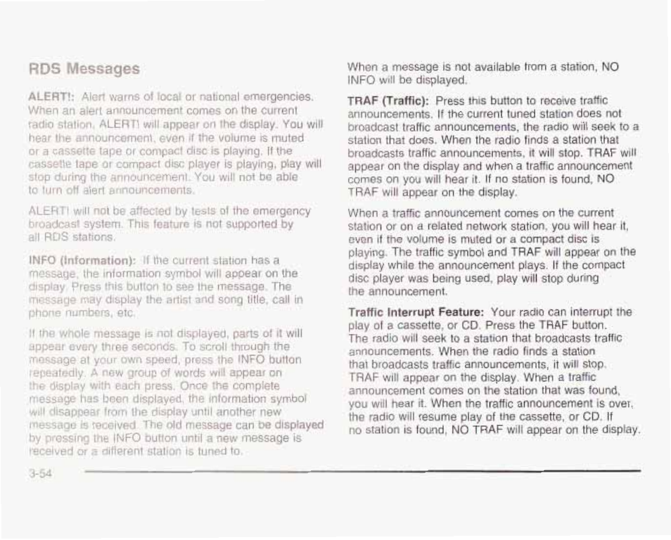 Rds messages | GMC 2003 Savana User Manual | Page 175 / 400