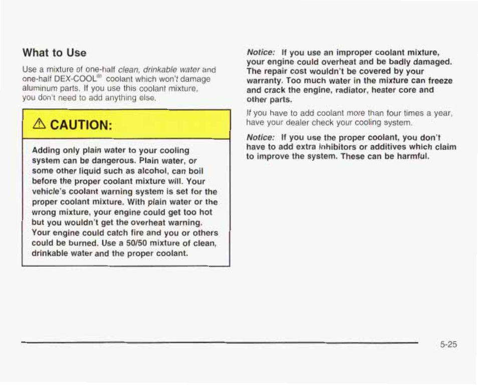 Д caution | GMC 2003 Savana User Manual | Page 268 / 400