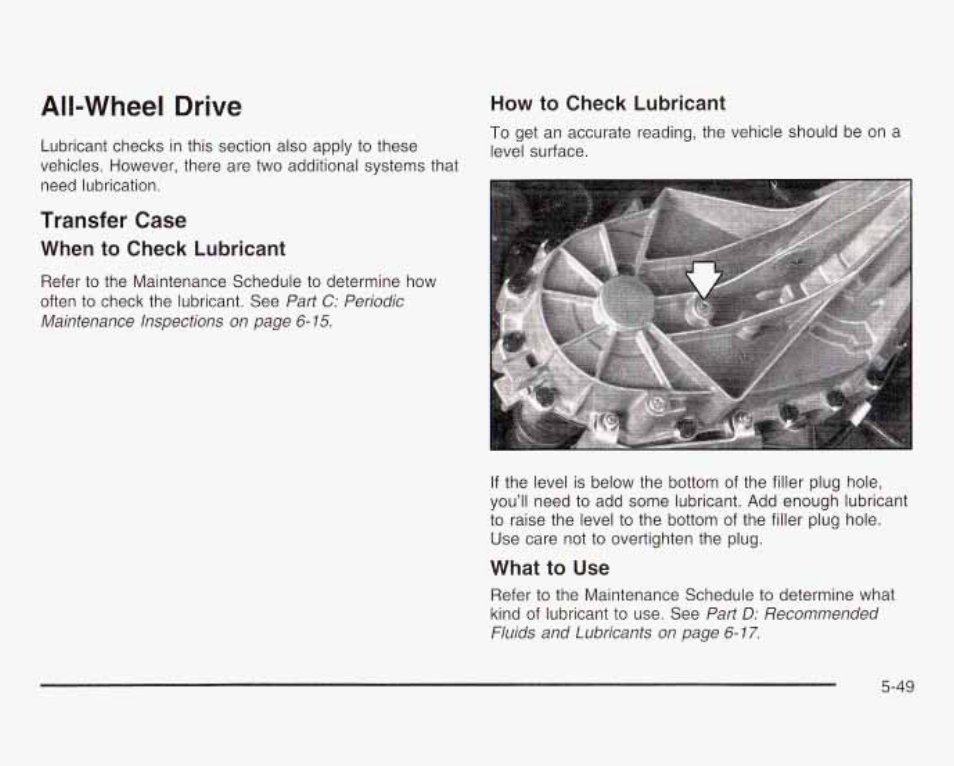 All-wheel drive, Transfer case | GMC 2003 Savana User Manual | Page 292 / 400