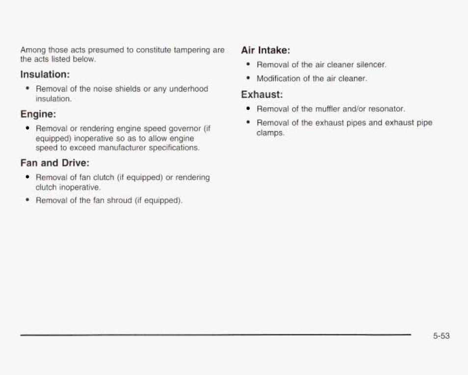 Insolation | GMC 2003 Savana User Manual | Page 296 / 400