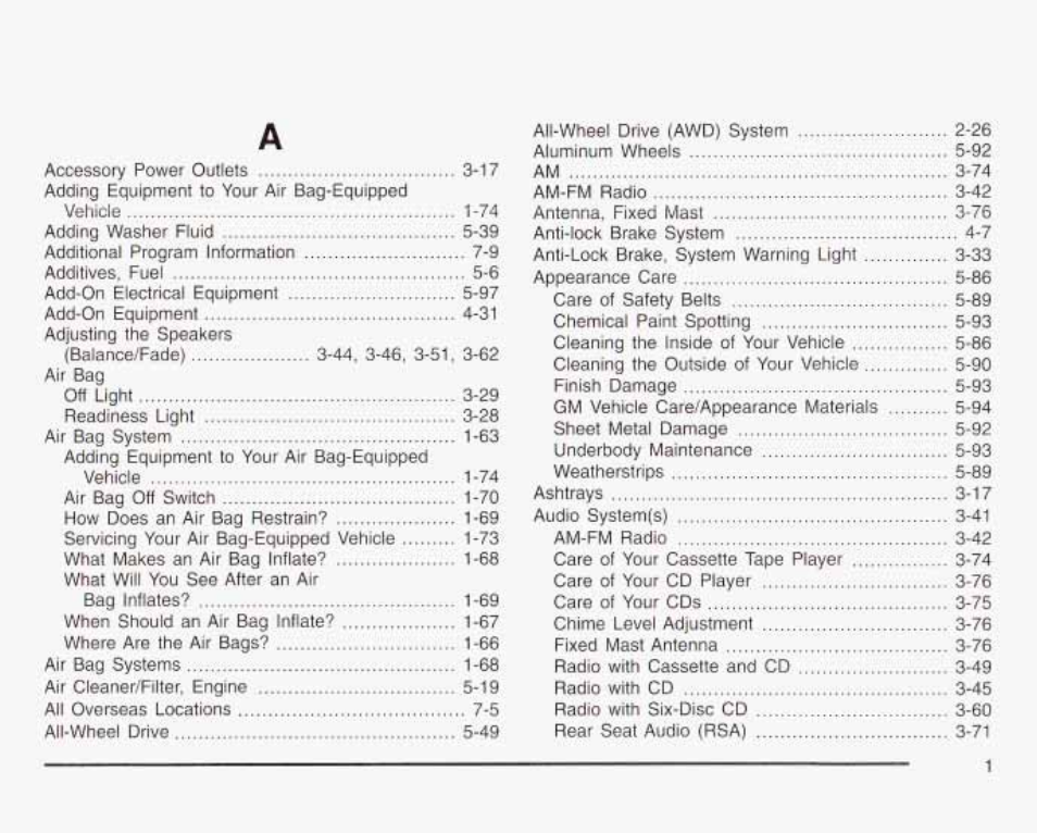 GMC 2003 Savana User Manual | Page 382 / 400
