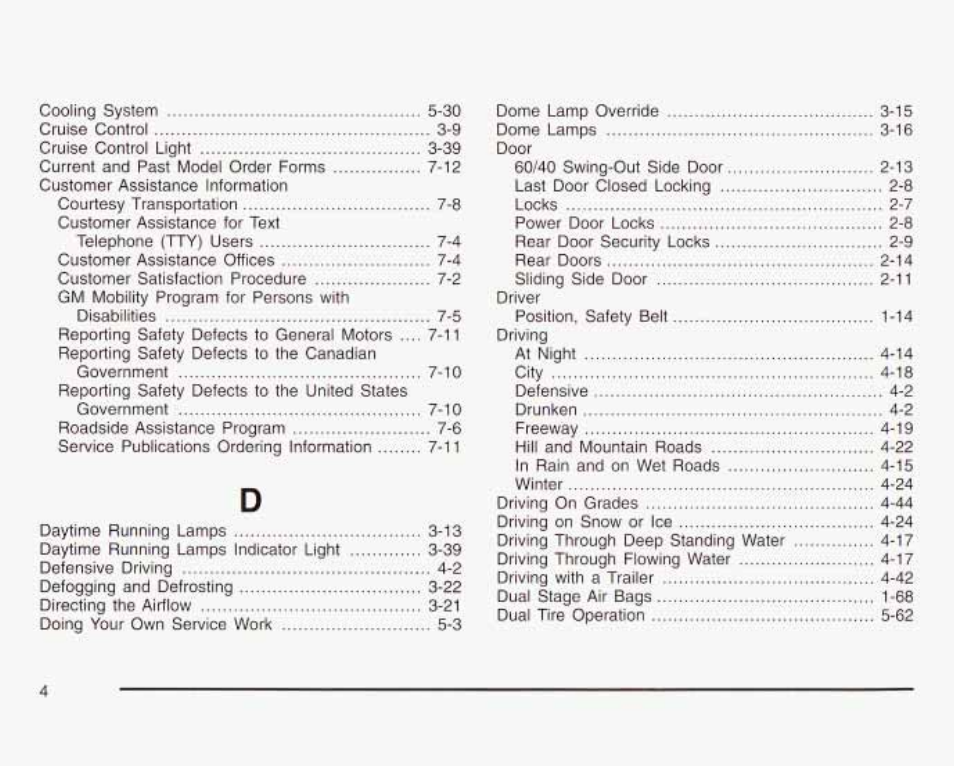 GMC 2003 Savana User Manual | Page 385 / 400