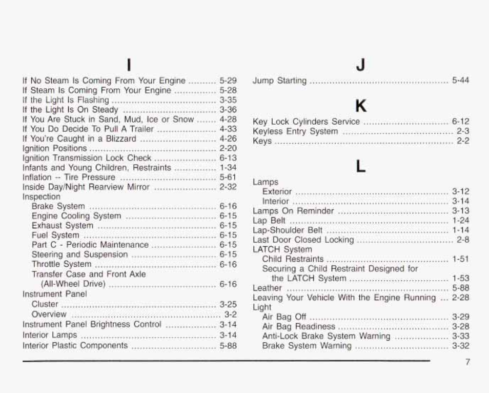 GMC 2003 Savana User Manual | Page 388 / 400
