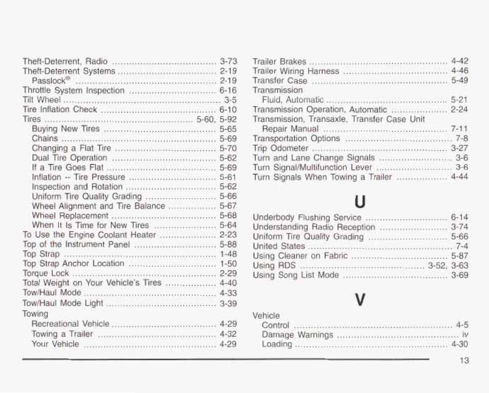 GMC 2003 Savana User Manual | Page 394 / 400