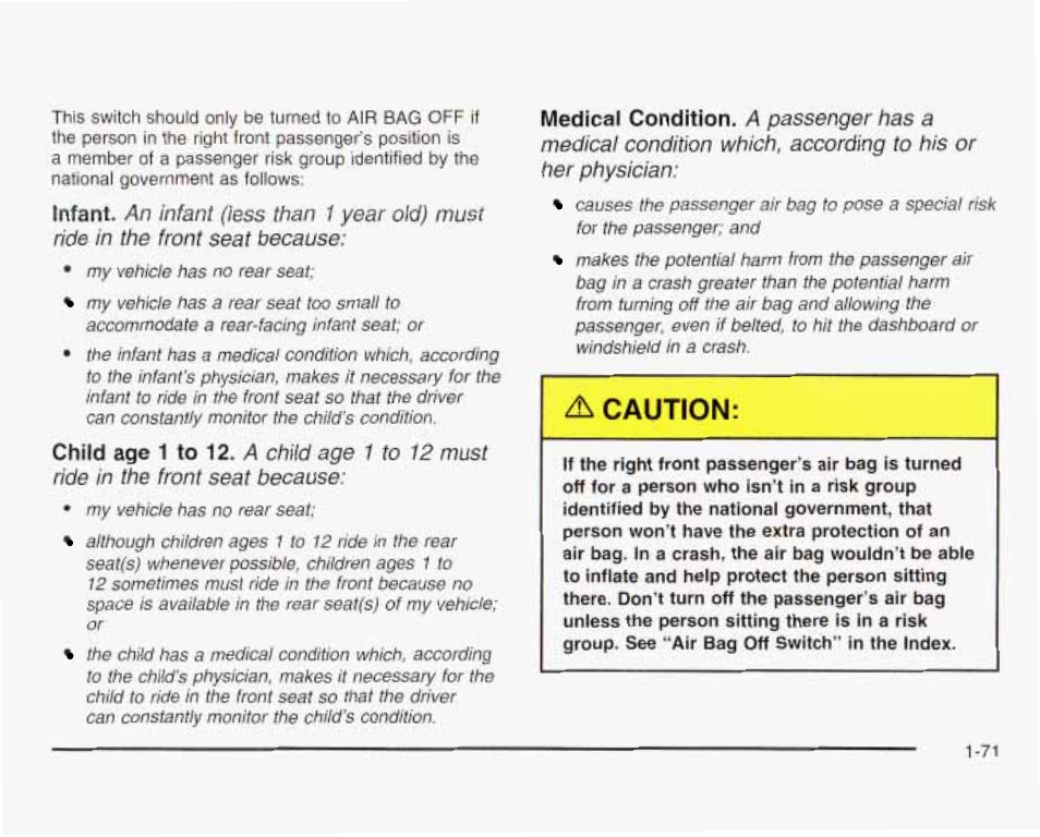 GMC 2003 Savana User Manual | Page 78 / 400