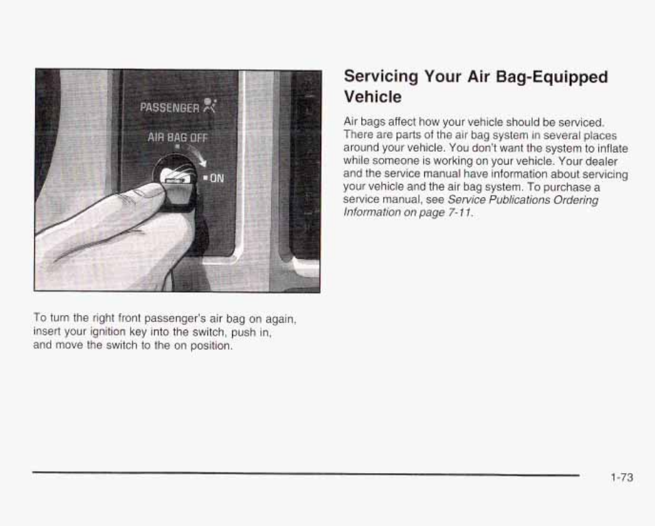 Servicing your air gag-equippect vehicle | GMC 2003 Savana User Manual | Page 80 / 400