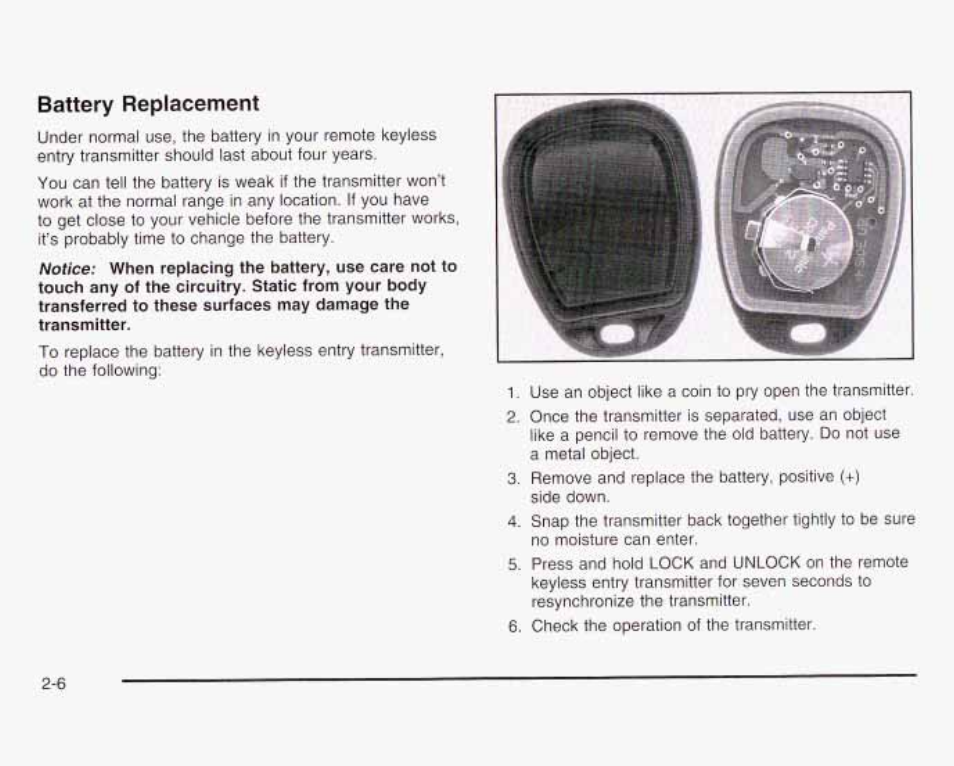 Battery replacement | GMC 2003 Savana User Manual | Page 89 / 400